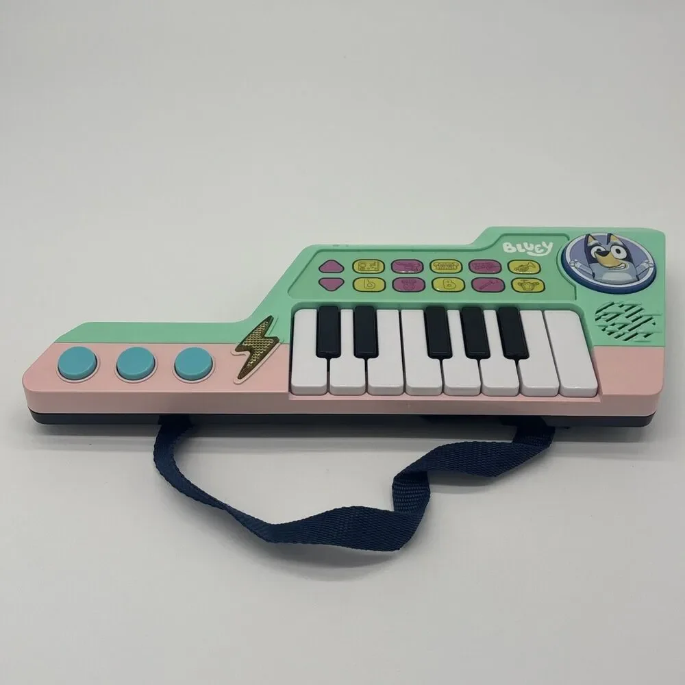 Bluey Keytar Musical Instrument Toy with Melodies and Sound Effects
